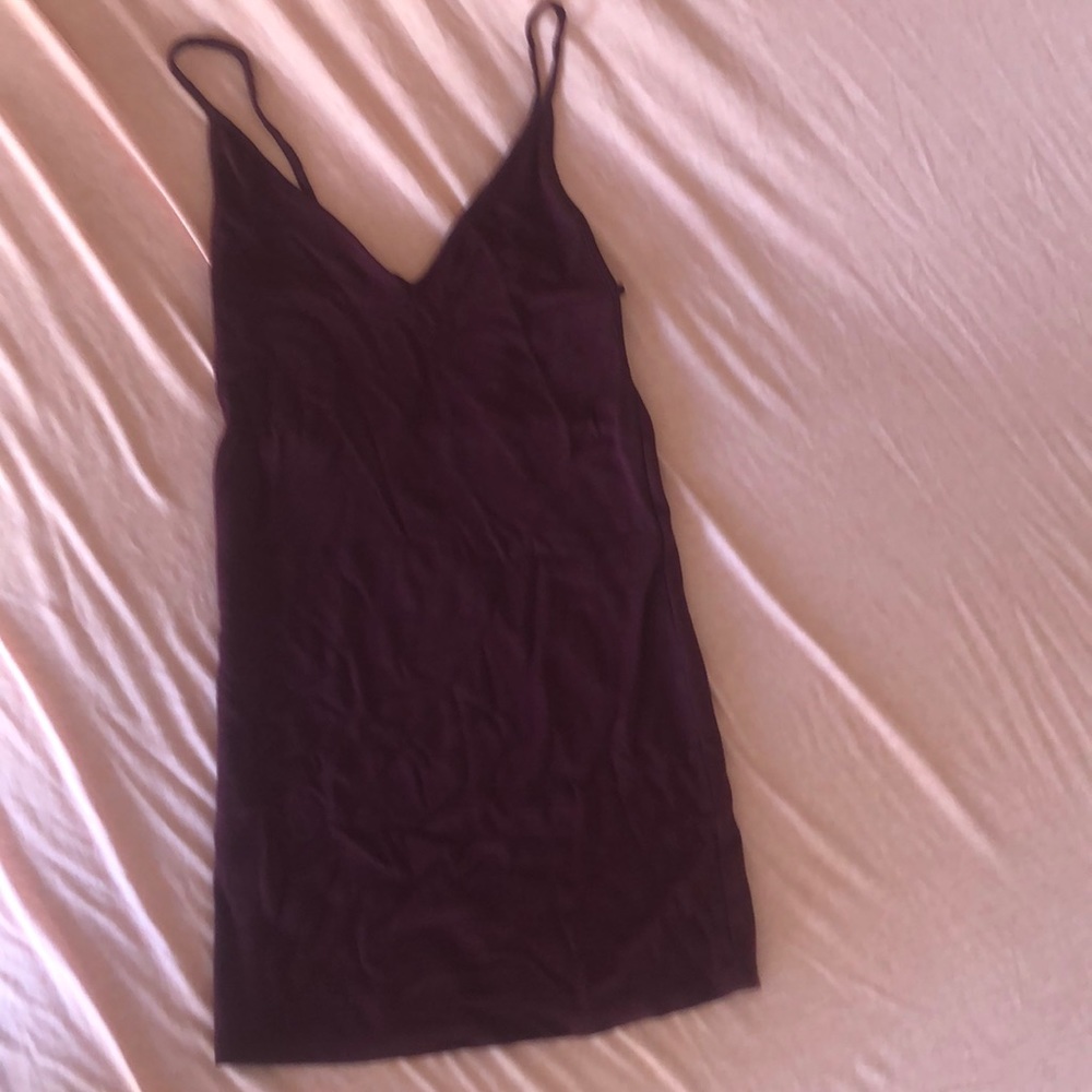 Maroon mini dress